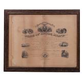 RI Civil War Testimonial of Honor, A.E Burnside