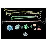 Vintage Peridot and Pearl Strands