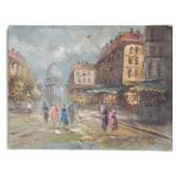 Louis A. Burnett attr. Signed Impressionist O/c