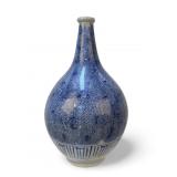 Antique Blue & White Porcelain Rain-Drop Vase