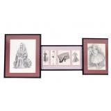 Vintage Ink and Graphite Drawings