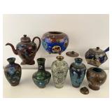 Antique Chinese Cloisonne Enamelware Unusual Forms
