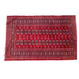 Red Bokhara Finely Woven Rug