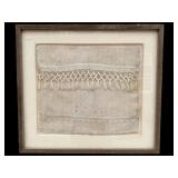 Antique Linen Sampler, 1860