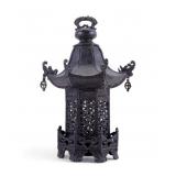 Antique Japanese Bronze Pagoda Lantern