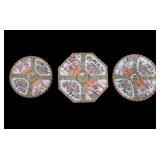 Chinese Famille Rose Canton Plates (3)