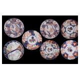 Early Japanese Imari Scalloped Rim Plates (7)