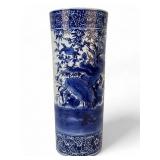 Chinese Blue & White Porcelain Umbrella Stand