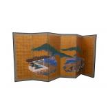 Japanese 6-Panel Painted Screen ~5.5