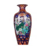 19th C. Palace Size Handpainted Imari Vase