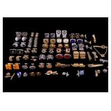 Vintage Cuff Link Pairs and Tie Clip Sets