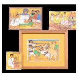 Ethiopian Folk Art Vellum Paintings