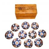 Japanese Imari Porcelain Bowls w/ Box