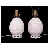 Molded Glass Leaf Lamps