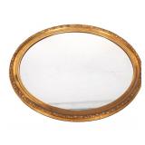 Large Oval Gilt Gesso Mirror