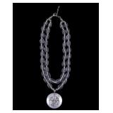Glass Crystal Beaded Necklace