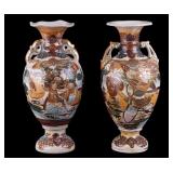 20th C Japanese Satsuma Vases (2 Pc.)