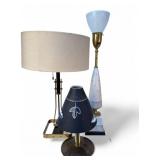 3 Mid-Century Table Lamps w/ Shades