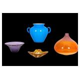 Colorful Art Glass Vessels (4)