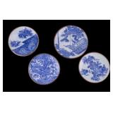 Early 20th C Japanese Blue & White Imari Plates