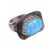 14k and Sterling Silver Ring