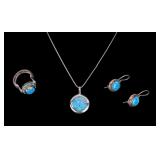 Opal and Sterling Jewelry