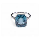 Antique 18k Gold Ring w/ Blue Gemstone
