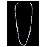 Blue Cultured Pearl Beaded Necklace
