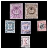 Antique Surcharged North Borneo Stamps