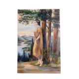 Vintage Signed Native American Painting