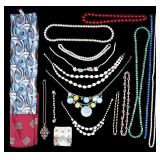 Colorful Bead & Pearlescent Costume Necklaces