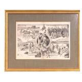 Framed 1869 Harper