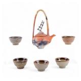 Sake / Teapot and Matching Cup / Bowl Set