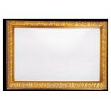 Carved Gold Painted Beveled Mirror