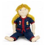 Chinese Embroidered outfit on Handmade Doll