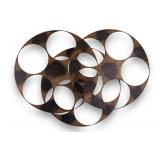 Large Bronzed 3D Steel Wall Art