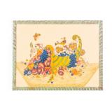 Large Bill Rank Framed Velvet Cornucopia