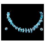 Navajo Turquoise Jewelry with Sterling Clasp