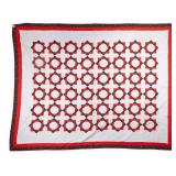 Cotton Star Motif Quilt ~9.25x15
