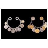 Hand Made Sterling and Coin Bracelets