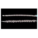 Sterling Byzantine Chain and Other Link Bracelet