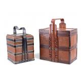 Chinese Lacquered Bamboo Tea Caddy
