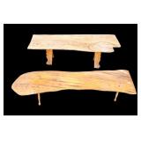 Live Edge Wood Benches / Coffee Tables (2)
