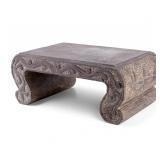 Antique Carved Stone Stool / Stand