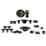 L.E. Smith and Other Black Depression Glass