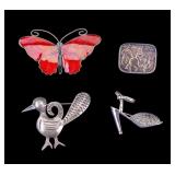 Norwegian and Other Sterling Brooches