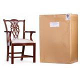 Country Chippendale Straight Leg Chair