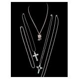 Sterling Silver Necklaces with Pendants