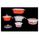 Vintage Pyrsek Friendship and Green Scroll Dishes