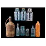Antique Bottles, Stoneware Jugs